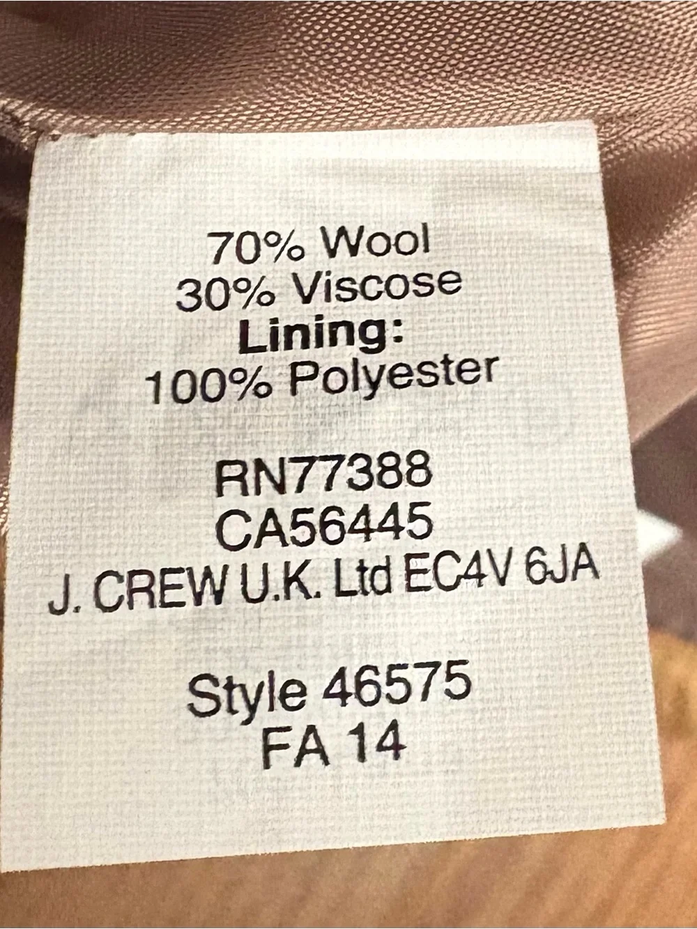 J. Crew Camel/Tan Pencil Skirt